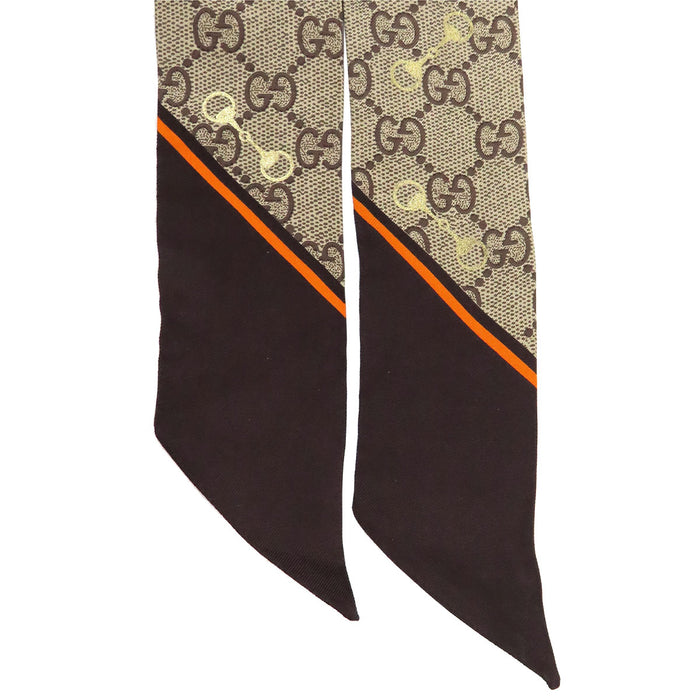 GUCCI  
圍巾 全圖案  
GG印花 馬銜扣 領結