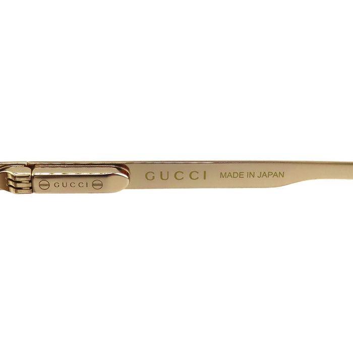 GUCCI  
Lunettes de soleil aviateur à double pont avec bande Web rayée