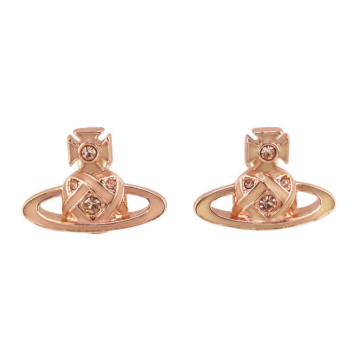 Vivienne Westwood 
MAYFAIR BAS RELIEF オーブ ピンクゴールドカラーメタル 
メイフェア バス レリーフ ピアス