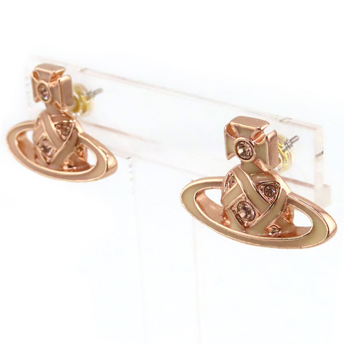 Vivienne Westwood 
MAYFAIR BAS RELIEF オーブ ピンクゴールドカラーメタル 
メイフェア バス レリーフ ピアス