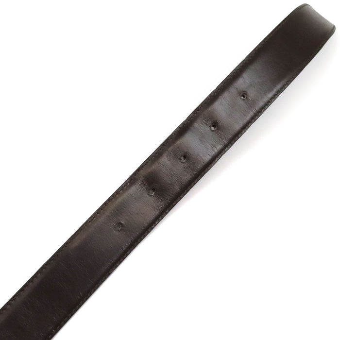 LOEWE 
Ceinture vintage en cuir avec boucle couleur or et monogramme Anagramme