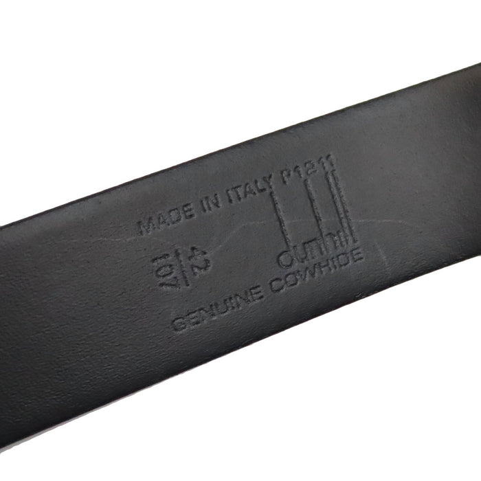 Dunhill 
dunhill Logo Silver-Colored Metal 
Reversible Leather Belt