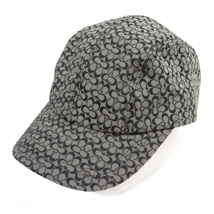 COACH 
ロゴ 総柄 レザー 
シグネチャー キャップ