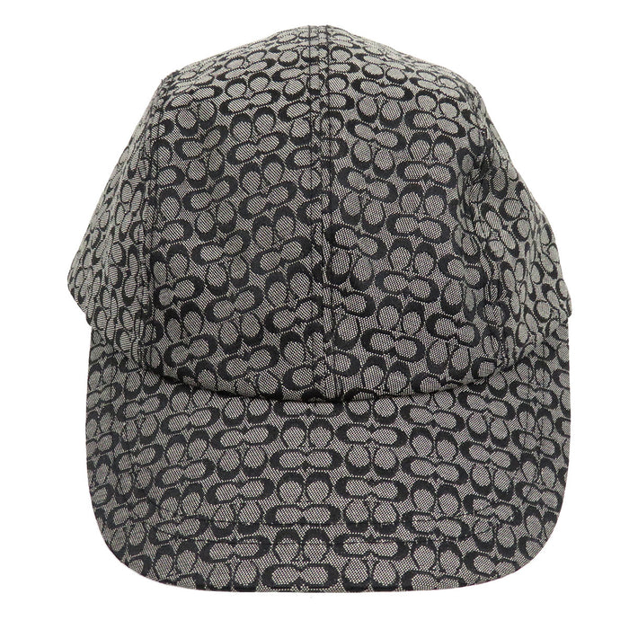 COACH 
ロゴ 総柄 レザー 
シグネチャー キャップ