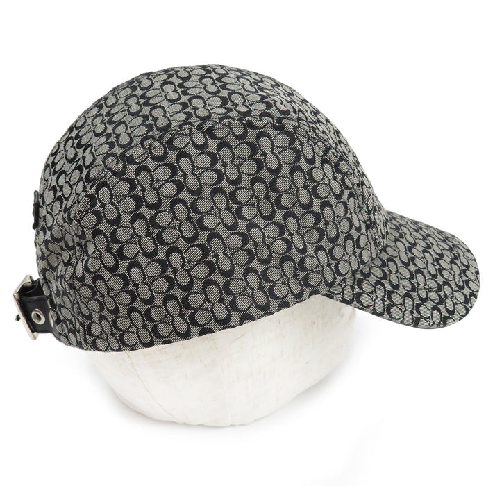 COACH 
ロゴ 総柄 レザー 
シグネチャー キャップ