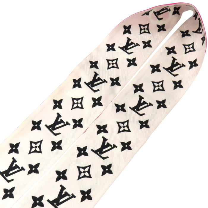 LOUIS VUITTON 
LV Logo soie 
Bandeau BB Monogramme Infinity Foulard