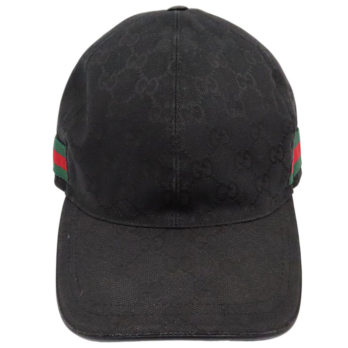 GUCCI  
標誌 全圖案  
網帶條紋 GG 棒球帽