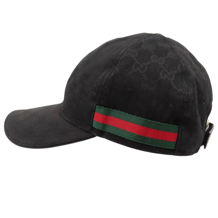 GUCCI  
標誌 全圖案  
網帶條紋 GG 棒球帽