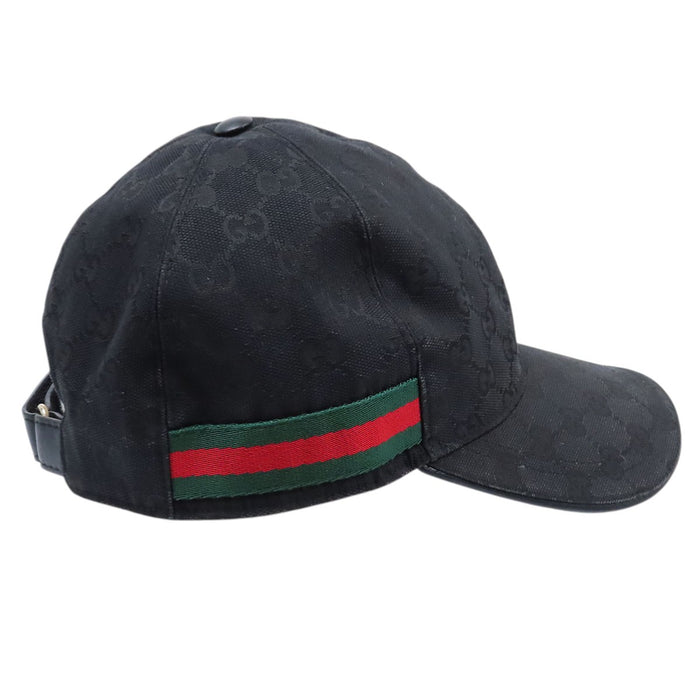 GUCCI  
標誌 全圖案  
網帶條紋 GG 棒球帽
