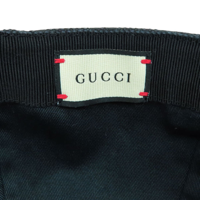 GUCCI  
標誌 全圖案  
網帶條紋 GG 棒球帽