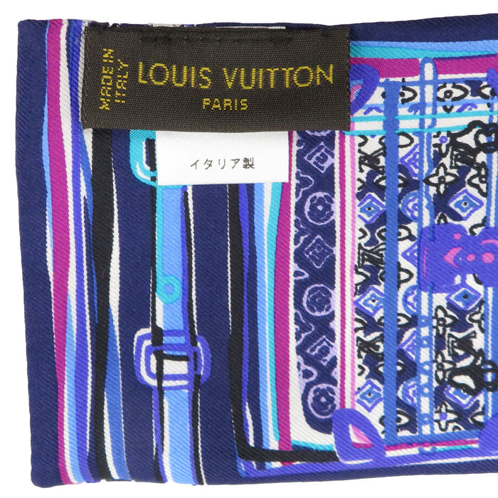 LOUIS VUITTON 
LV スカーフ シルク 
バンドー トランク柄 スカーフ