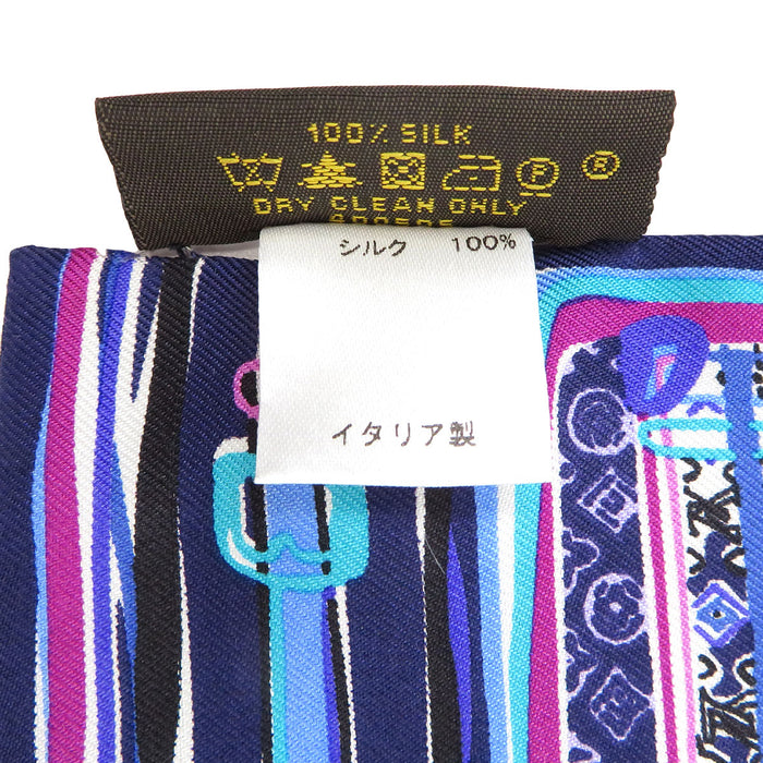 LOUIS VUITTON 
LV スカーフ シルク 
バンドー トランク柄 スカーフ