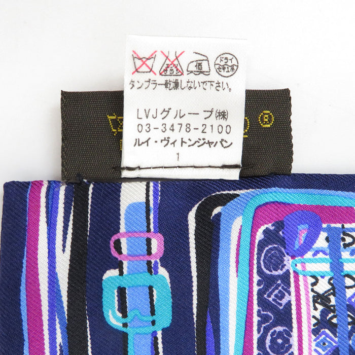 LOUIS VUITTON 
LV スカーフ シルク 
バンドー トランク柄 スカーフ
