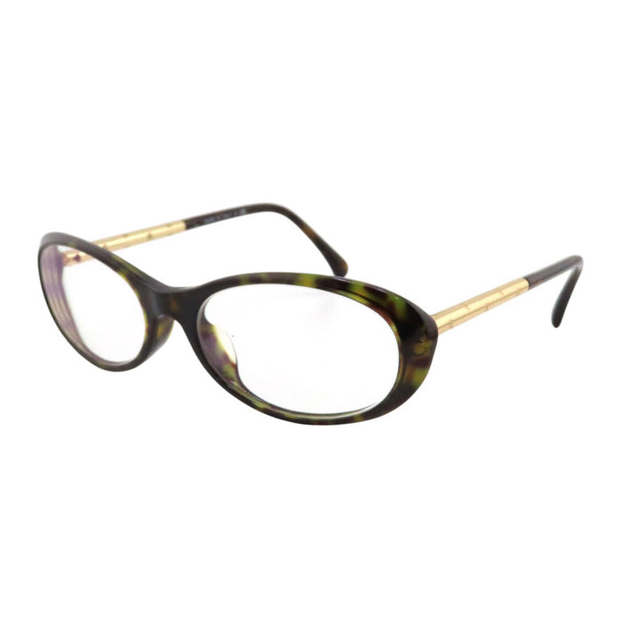 CHANEL 
COCO CC Logo Tortoiseshell Pattern 
Coco Mark Oval Frame Eyewear