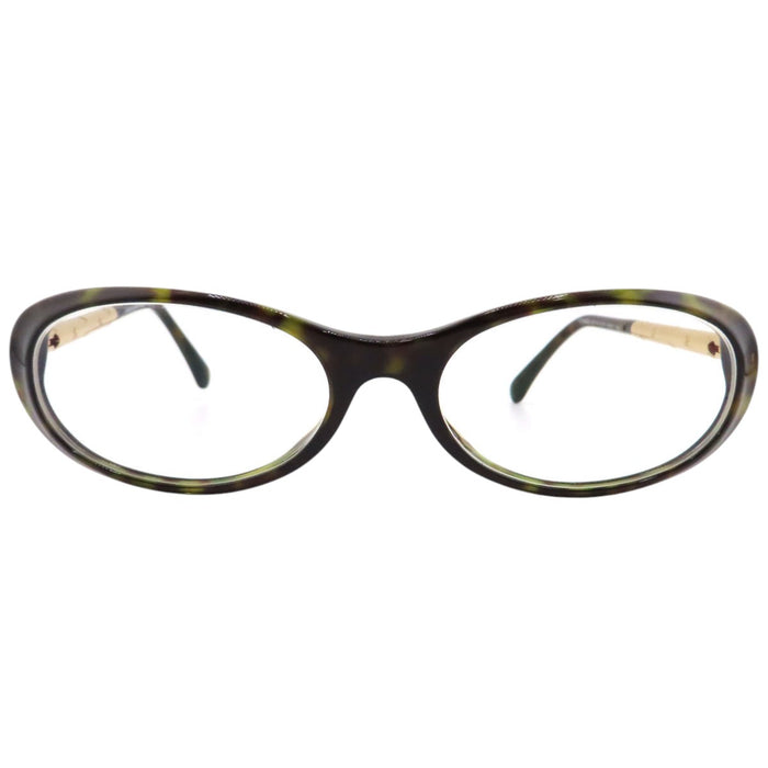 CHANEL 
COCO CC Logo Tortoiseshell Pattern 
Coco Mark Oval Frame Eyewear