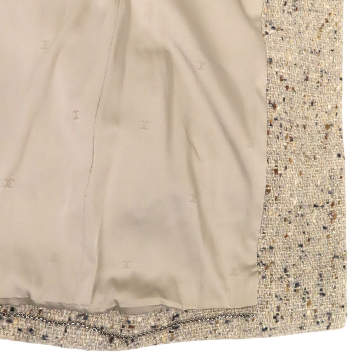 CHANEL 
99A COCO CC シルバーカラー金具 
ロゴ ツイード ジャケット
