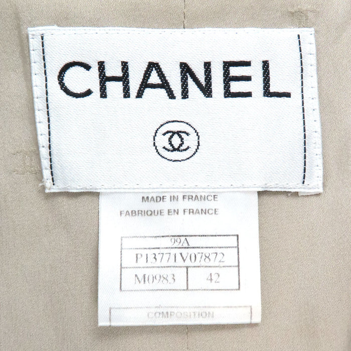 CHANEL 
99A COCO CC シルバーカラー金具 
ロゴ ツイード ジャケット