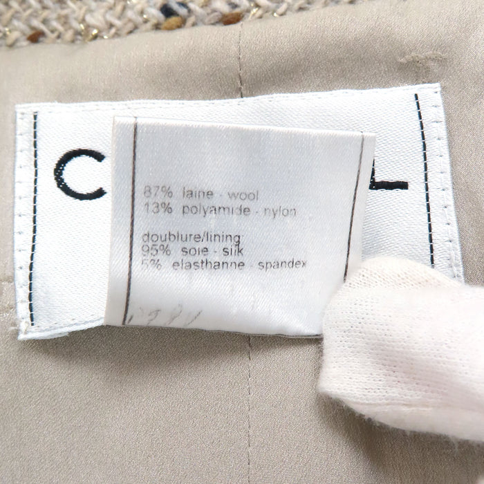 CHANEL 
99A COCO CC シルバーカラー金具 
ロゴ ツイード ジャケット
