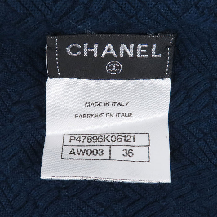 CHANEL 
COCO CC ココボタン ロゴ コットン 
ココマーク ニット カーディガン