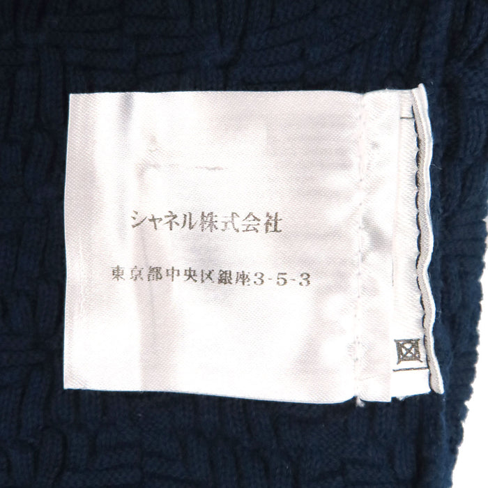 CHANEL 
COCO CC ココボタン ロゴ コットン 
ココマーク ニット カーディガン