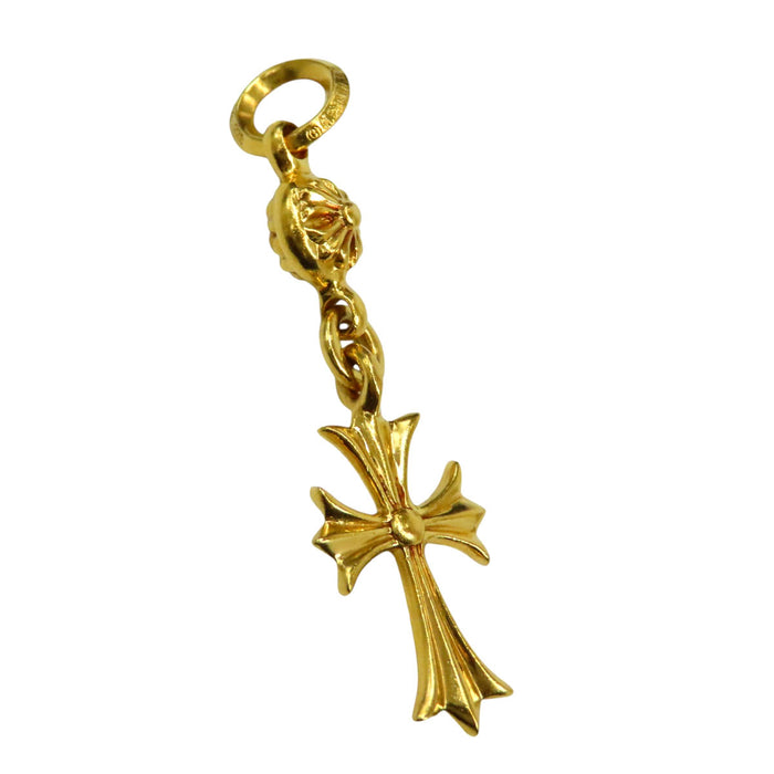 CHROME HEARTS  
1BT TNY CH CRS Or couleur jaune  
Pendentif 1 boule Tiny CH Cross 22K