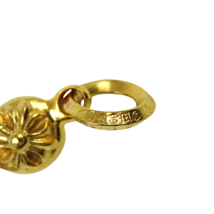 CHROME HEARTS  
1BT TNY CH CRS Or couleur jaune  
Pendentif 1 boule Tiny CH Cross 22K
