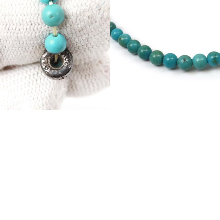 CHROME HEARTS 
CH Turquoise Beads 
4mm Bead Beaded Bracelet