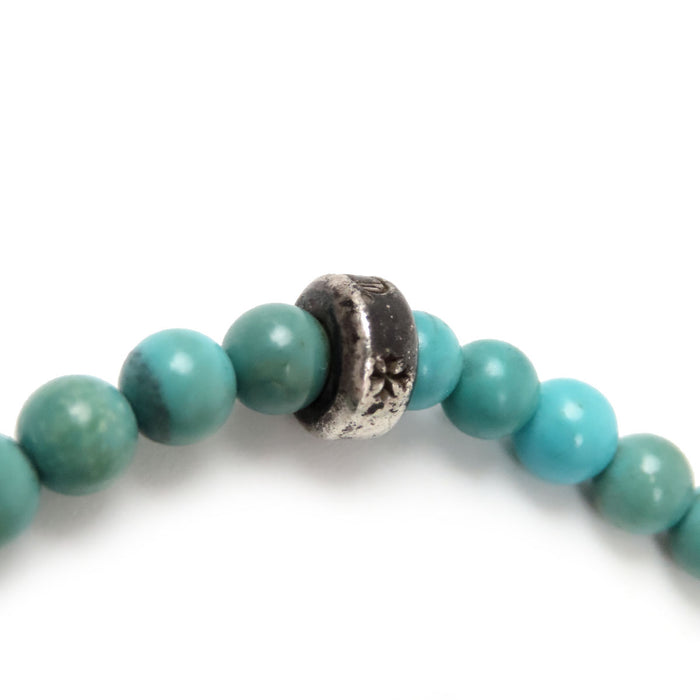 CHROME HEARTS 
CH ターコイズビーズ 
4mm BEAD ビーズブレスレット