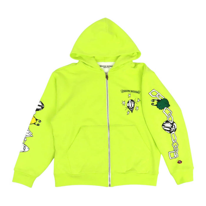 CHROME HEARTS 
CH MATTY BOY PPO CHAIN GAME Scroll Label Sweatshirt 
Matty Boy Chain Game Dagger Zip-Up Hoodie