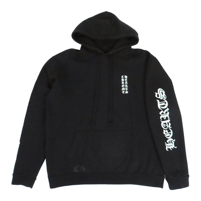 CHROME HEARTS 
CH Logo vertical Étiquette à défilement Logo bras Sweat à capuche 
Sweat à capuche logo vertical