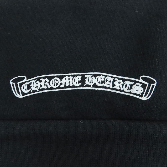 CHROME HEARTS 
CH Logo vertical Étiquette à défilement Logo bras Sweat à capuche 
Sweat à capuche logo vertical