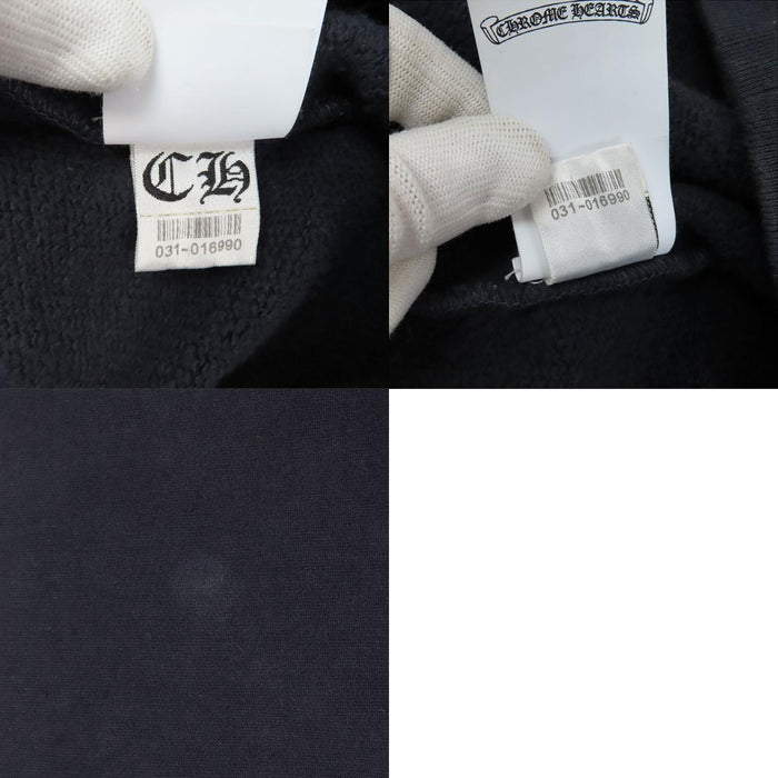 CHROME HEARTS 
CH Y NOT Felpa con etichetta a scorrimento 
Felpa con cappuccio con patch a croce Why Not