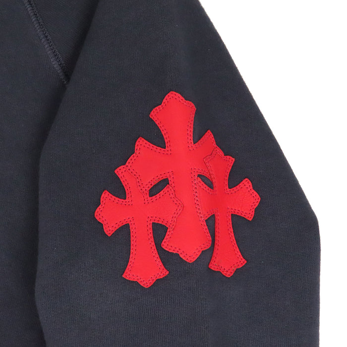 CHROME HEARTS 
CH Y NOT Felpa con etichetta a scorrimento 
Felpa con cappuccio con patch a croce Why Not