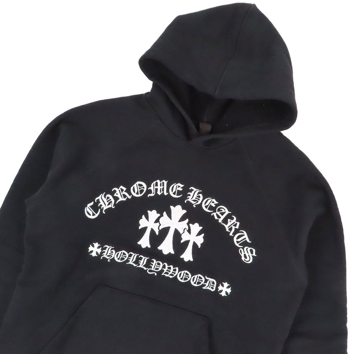 CHROME HEARTS 
Sweat à capuche en coton brossé 
SAILIN ON HD PLVR Sweat à capuche Croix du cimetière