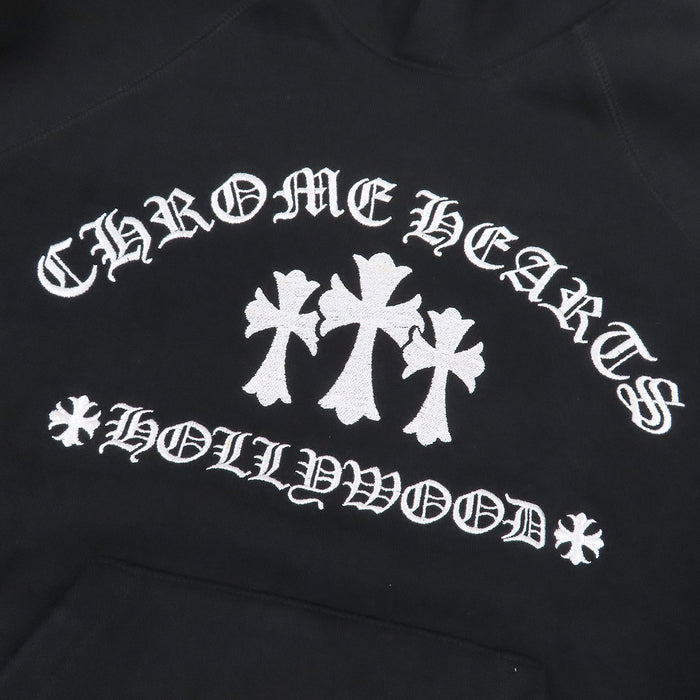 CHROME HEARTS 
Sweat à capuche en coton brossé 
SAILIN ON HD PLVR Sweat à capuche Croix du cimetière