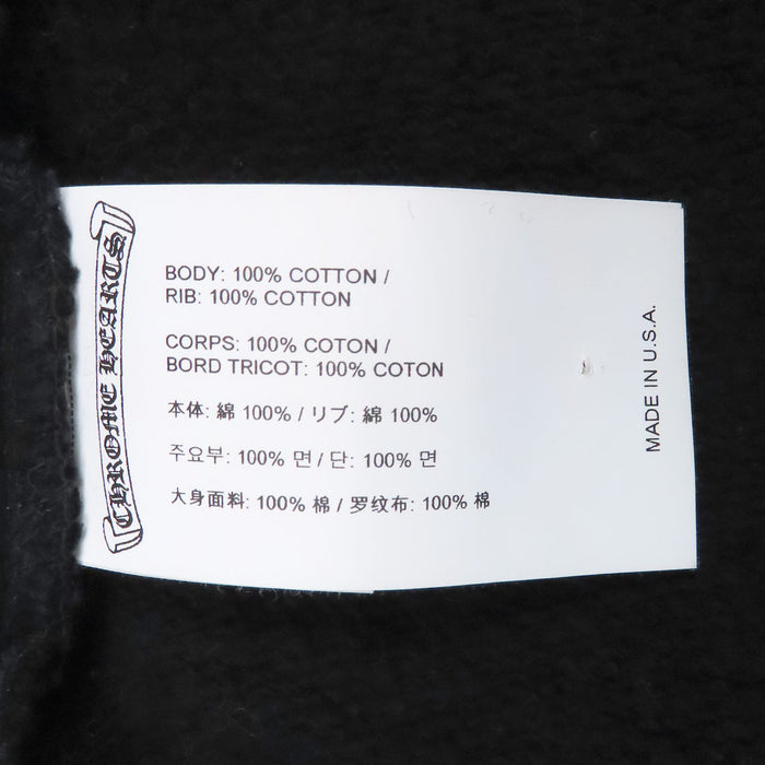 CHROME HEARTS 
Sweat à capuche en coton brossé 
SAILIN ON HD PLVR Sweat à capuche Croix du cimetière