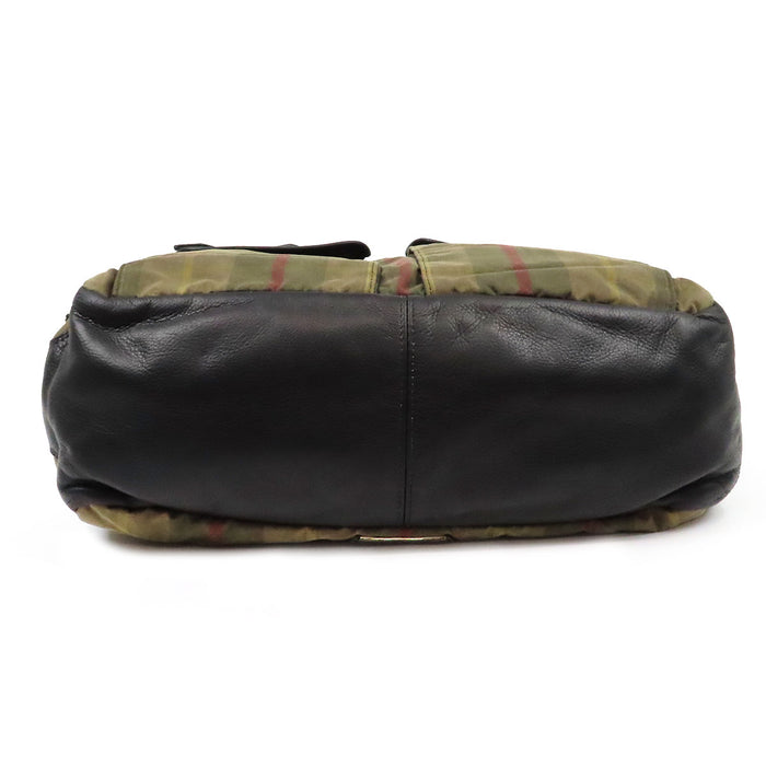 CHROME HEARTS  
Coton ciré Dagger Zip Crossball Étiquette Scroll Argent sterling  
Sac fourre-tout Gunslinger à 2 poches à rabat