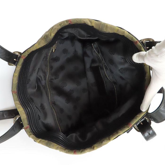 CHROME HEARTS  
Coton ciré Dagger Zip Crossball Étiquette Scroll Argent sterling  
Sac fourre-tout Gunslinger à 2 poches à rabat