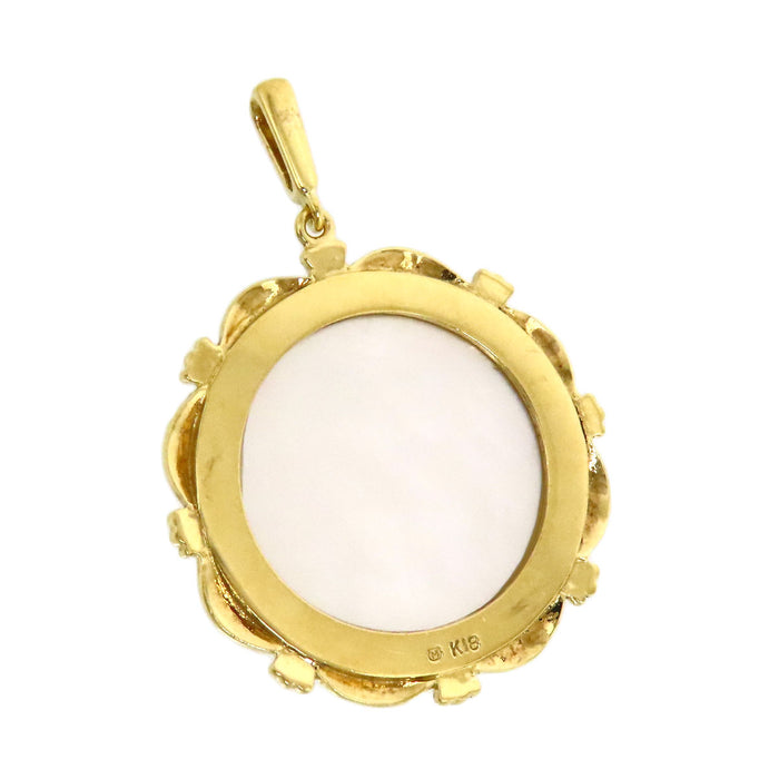 MIKIMOTO 
Pique Leaf H Pendant Top