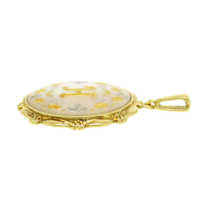 MIKIMOTO 
Pique Leaf H Pendant Top