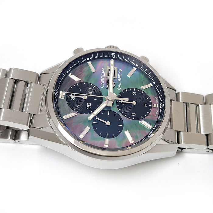 TAG HEUER  
Carrera Chronographe Coquille Noire  
Avec boîte et garantie