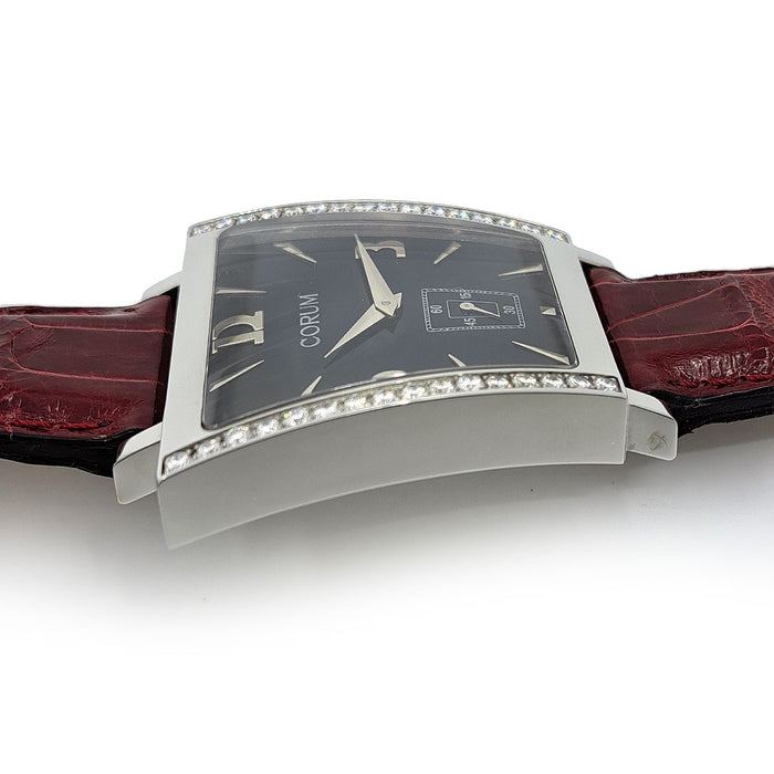 CORUM 
トラピーズ ベゼルダイヤ 
ギャラ付