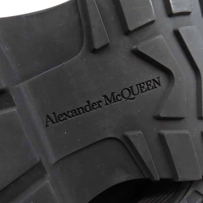 Alexander McQueen  
标志帆布厚底  
橡胶大底系带运动鞋