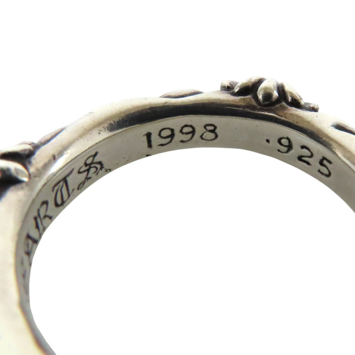 CHROME HEARTS 
CH SBT BAND Croce Argento Incisione 1998 
Anello SBT Band