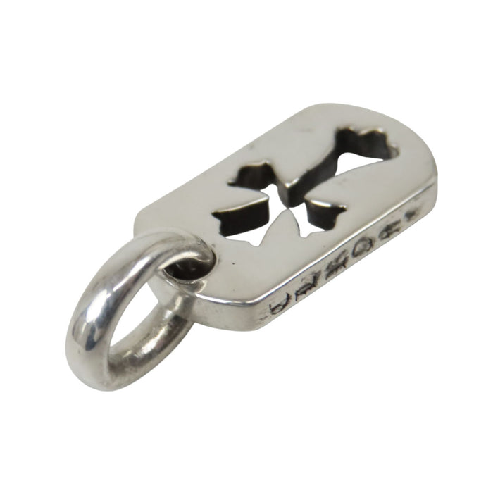 CHROME HEARTS  
DT TNY CO CRS CH DOGTAG TINY CUTOUT CROSS  
Charm a medaglietta con croce piccola traforata