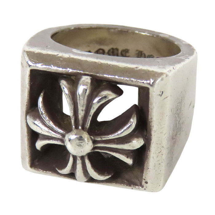 CHROME HEARTS 
BLOC LETTRE Argent Gravure 2004 
Bague BLOC LETTRE CH Plus