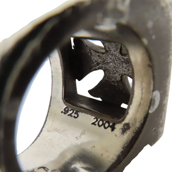 CHROME HEARTS 
BLOC LETTRE Argent Gravure 2004 
Bague BLOC LETTRE CH Plus
