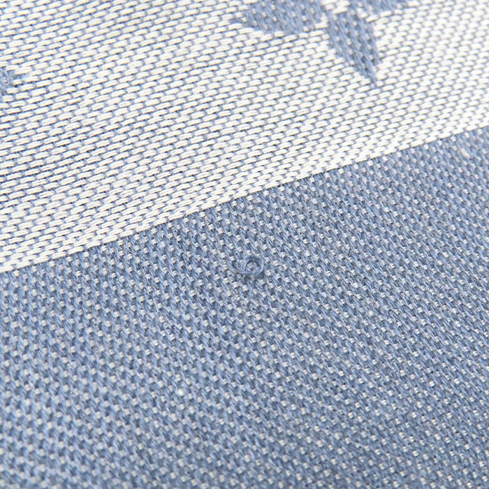 LOUIS VUITTON 
LV 標誌 全印花 流蘇 絲混 羊毛混 
Monogram 牛仔布 披肩