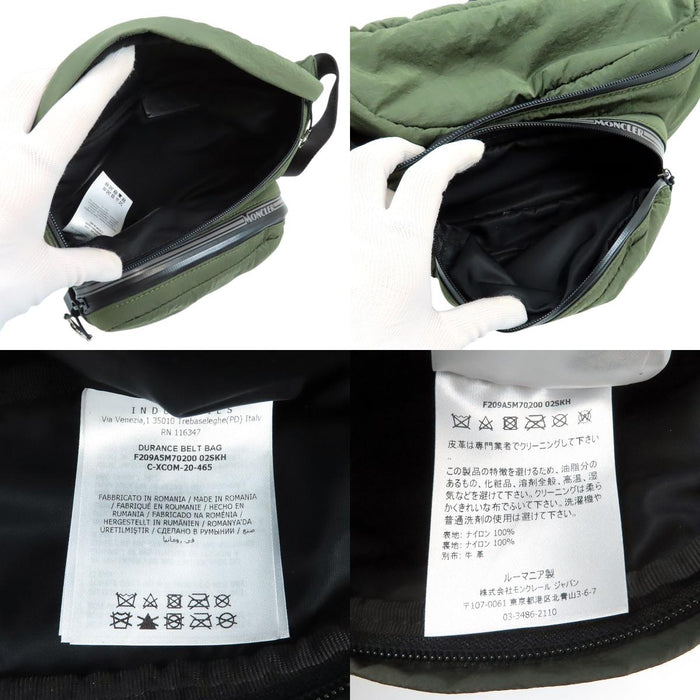 MONCLER 
Patch logo en nylon 
Sac banane DURANCE