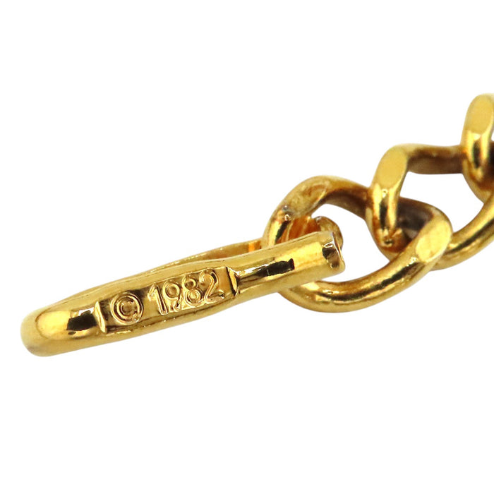 CHANEL  
COCO CC logo 1982 métal couleur or  
Ceinture chaîne vintage avec logo Coco